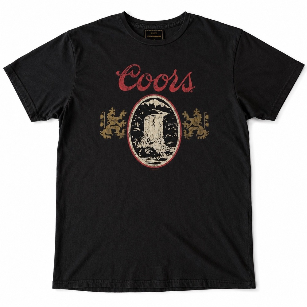 Retrobrand Coors Banquet Beer T-Shirt Mens Medium Gray Graphic Tee Americana - Picture 8 of 8